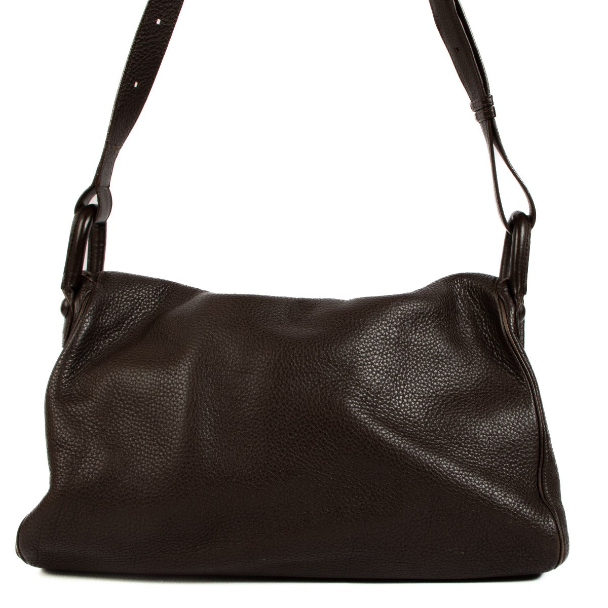 Delvaux Chocolate Brown Brillant Besace Shoulder Bag
