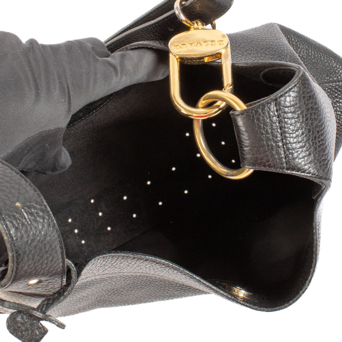 buy 100% authentic pre loved Delvaux Black Satan Shoulder Bag on Labellov.com