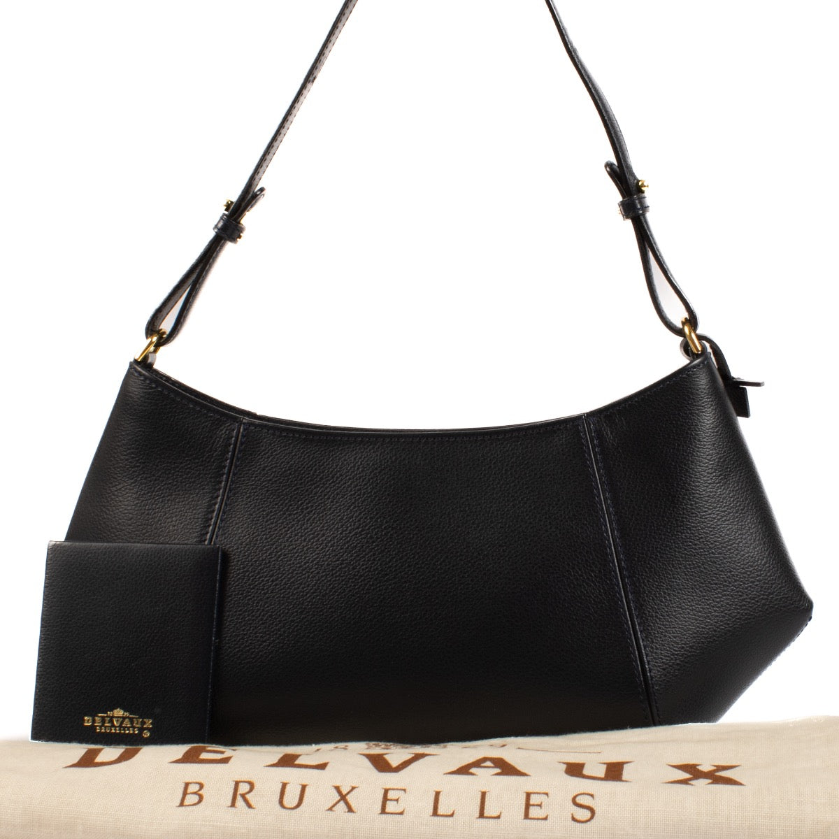 shop 100% authentic second hand Delvaux Blue Desir Shoulder Bag on Labellov.com
