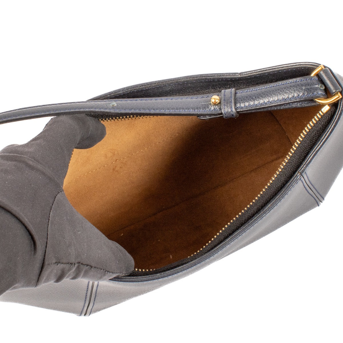 shop 100% authentic second hand Delvaux Blue Desir Shoulder Bag on Labellov.com