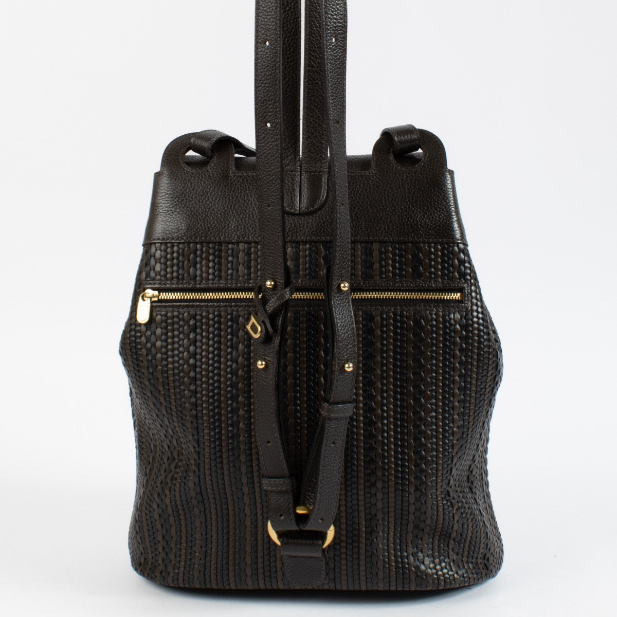 Shop 100% authentic second hand Delvaux Brown Rose Backpack on Labellov.com