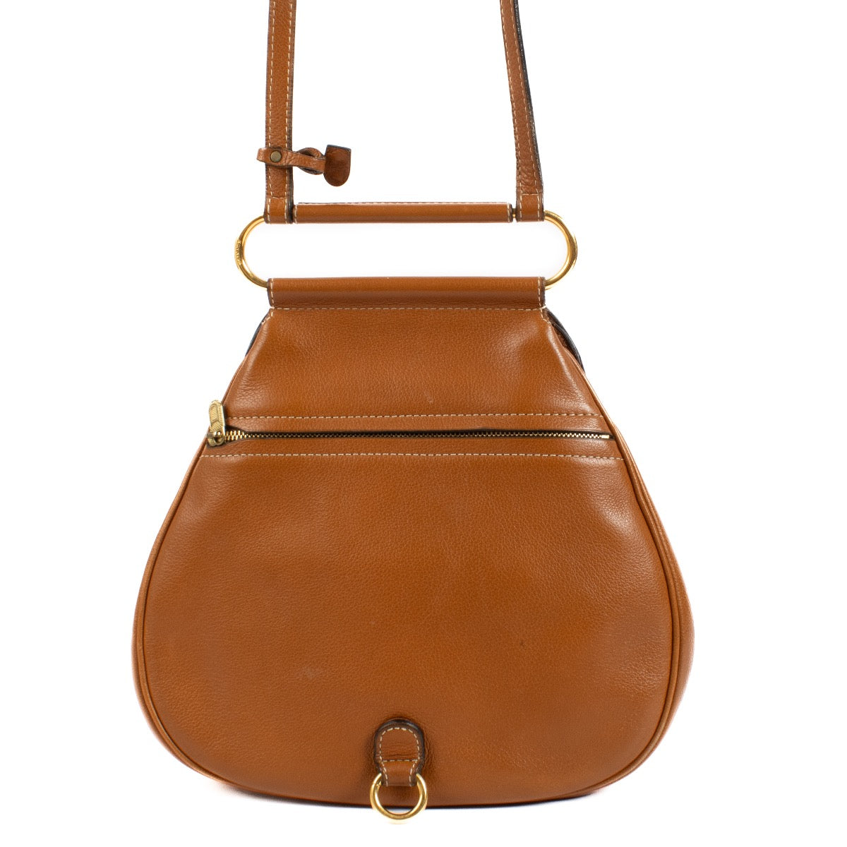 buy 100% authentic pre loved Delvaux Cognac Cerceau PM Bag on Labellov.com