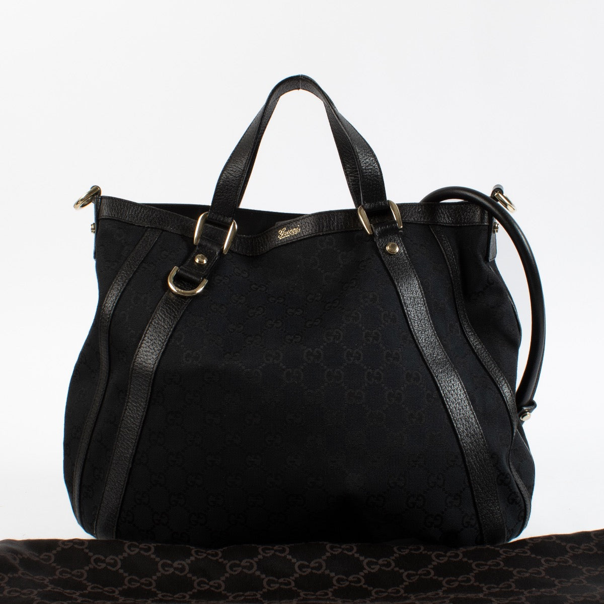 Shop 100% authentic second hand Gucci Black GG Canvas Bag on Labellov.com