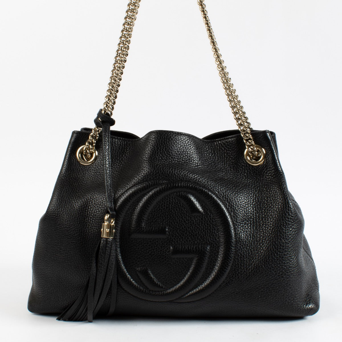 Shop 100% authentic second hand Gucci Black Soho Medium Hobo Shoulder Bag on Labellov.com