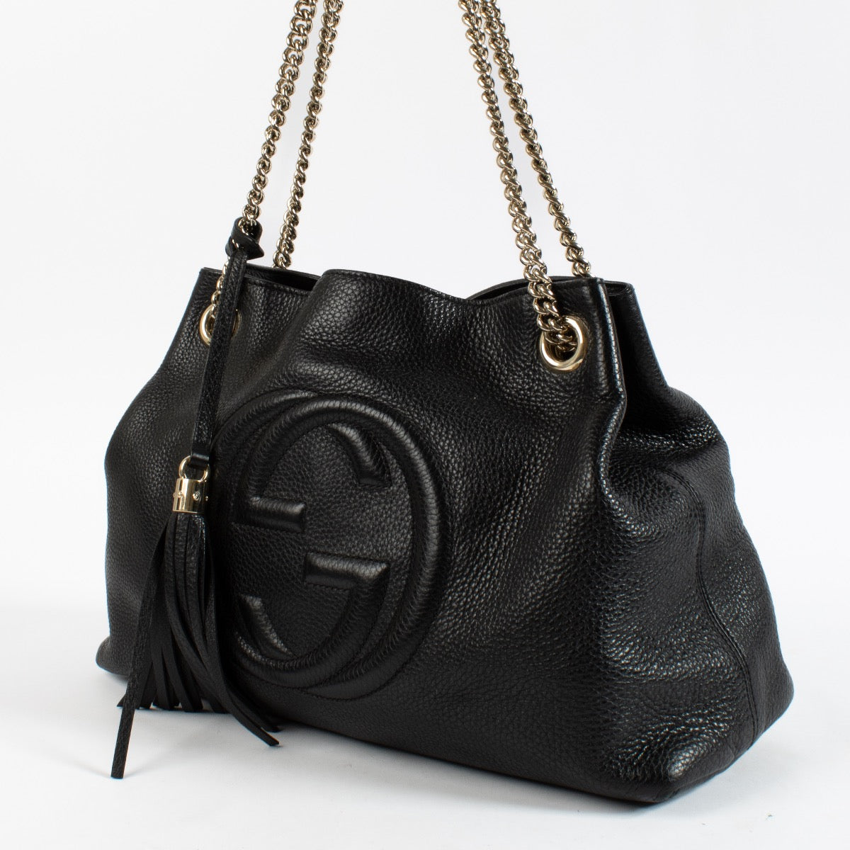 Shop 100% authentic second hand Gucci Black Soho Medium Hobo Shoulder Bag on Labellov.com