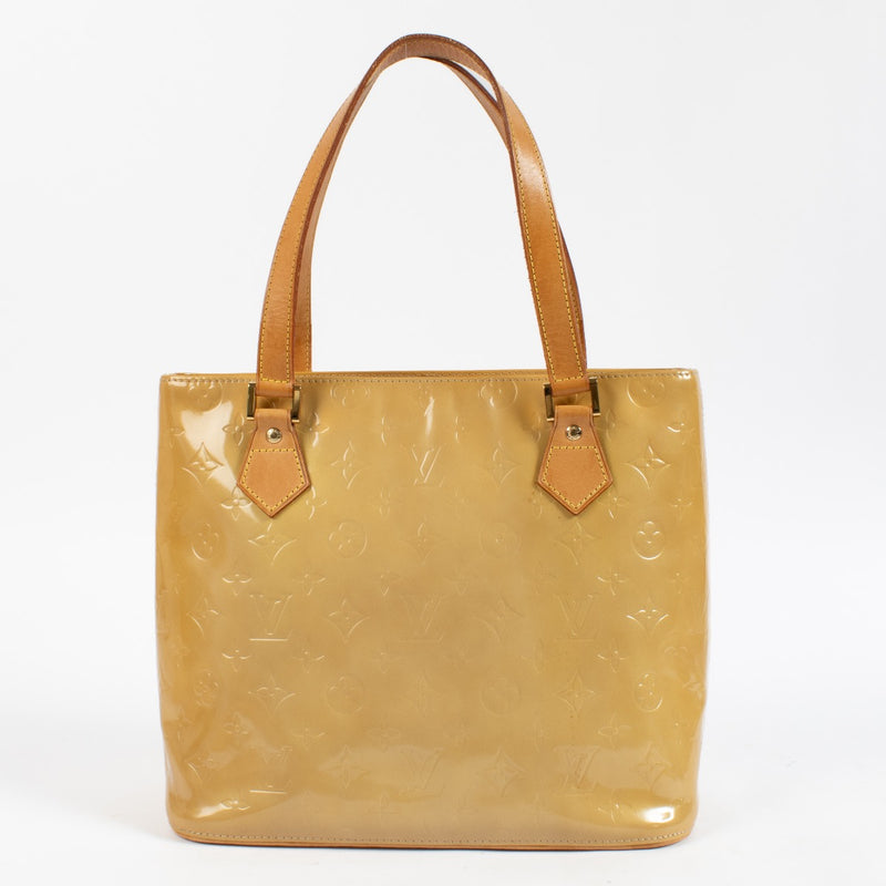 Shop 100% authentic second hand Louis Vuitton Beige Monogram Vernis Houston Top Handle Bag on Labellov.com