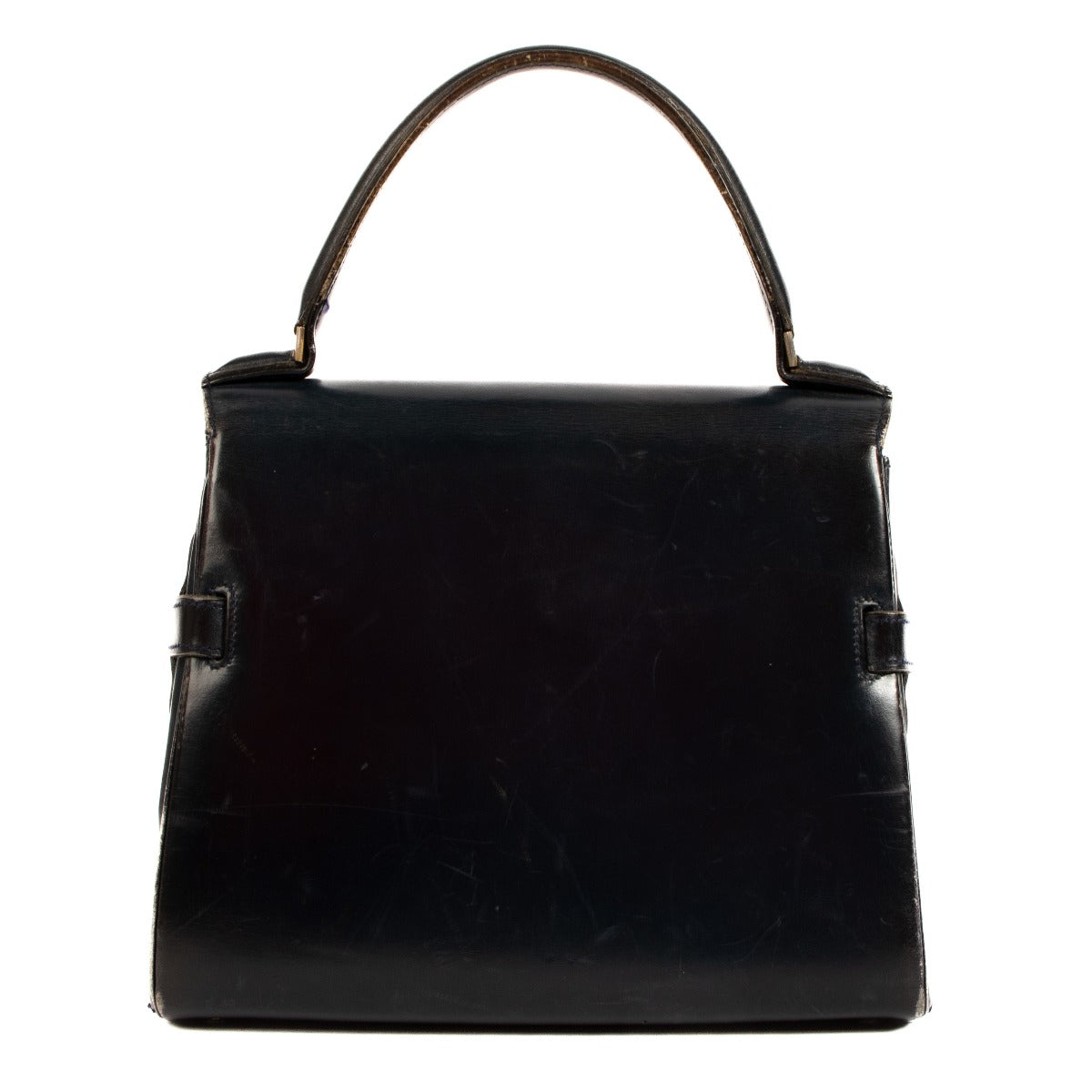 Shop 100% authentic second-hand Delvaux Blue Tempête Top Handle Bag on Labellov.com