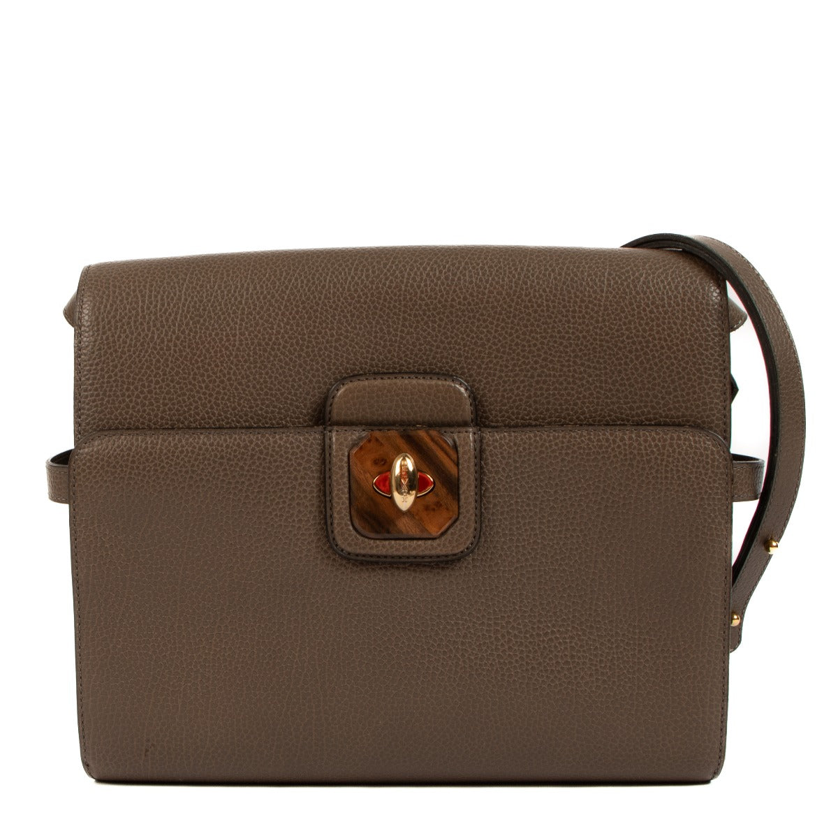 Shop 100% authentic second-hand Delvaux Taupe Crossbody Bag on Labellov.com