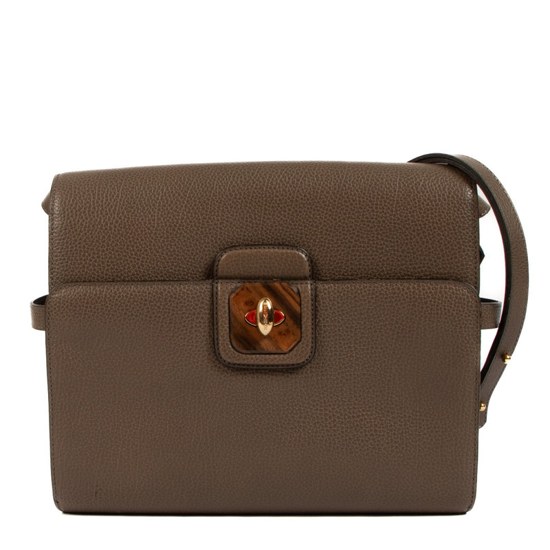 Shop 100% authentic second-hand Delvaux Taupe Crossbody Bag on Labellov.com