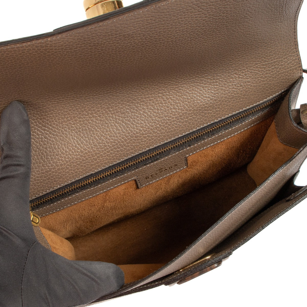 Shop 100% authentic second-hand Delvaux Taupe Crossbody Bag on Labellov.com