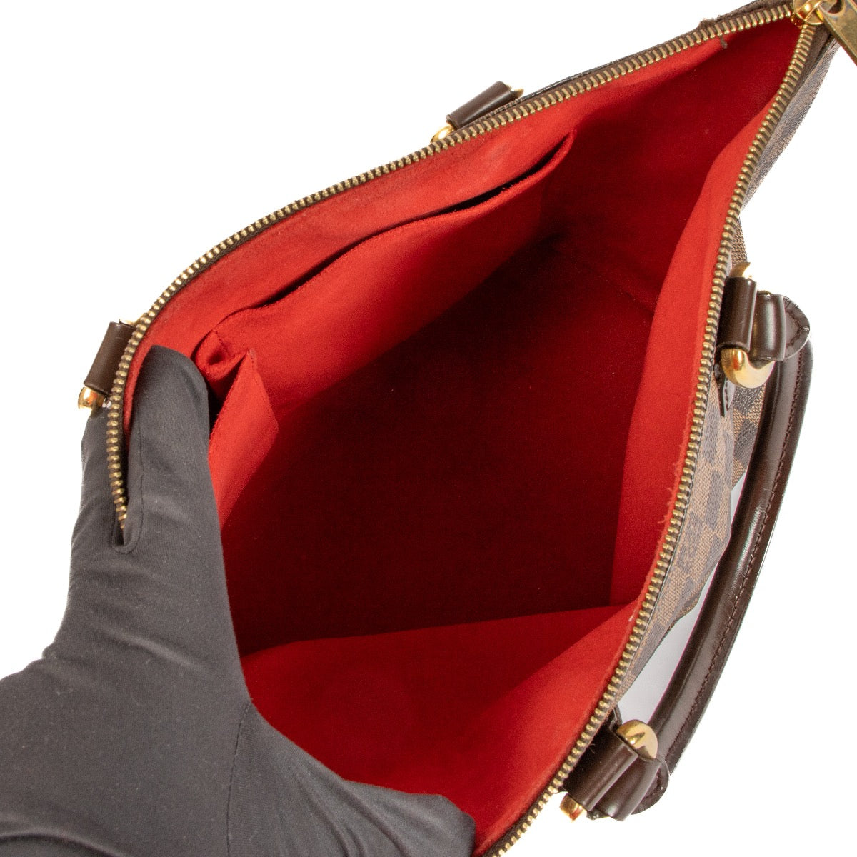 Shop 100% authentic second-hand Louis Vuitton Damier Ebene Saleye PM Top Handle on Labellov.com