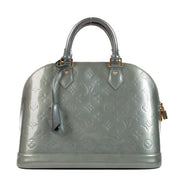 Shop 100% authentic second-hand Louis Vuitton Green Monogram Patent Alma Top Handle on Labellov.com