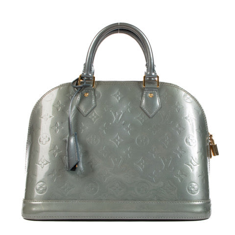 Shop 100% authentic second-hand Louis Vuitton Green Monogram Patent Alma Top Handle on Labellov.com