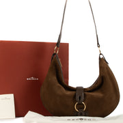 Shop 100% authentic second-hand Delvaux Marron Suede Camille GM Bag on Labellov.com