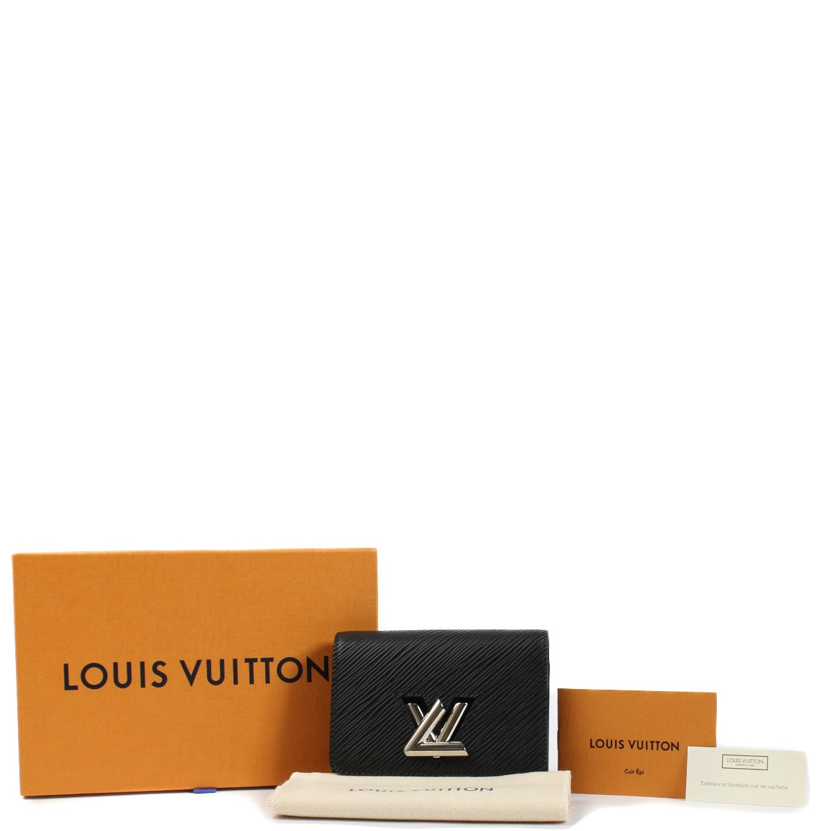 shop 100% authentic second hand Louis Vuitton Black Epi Leather Twist Wallet on Labellov.com