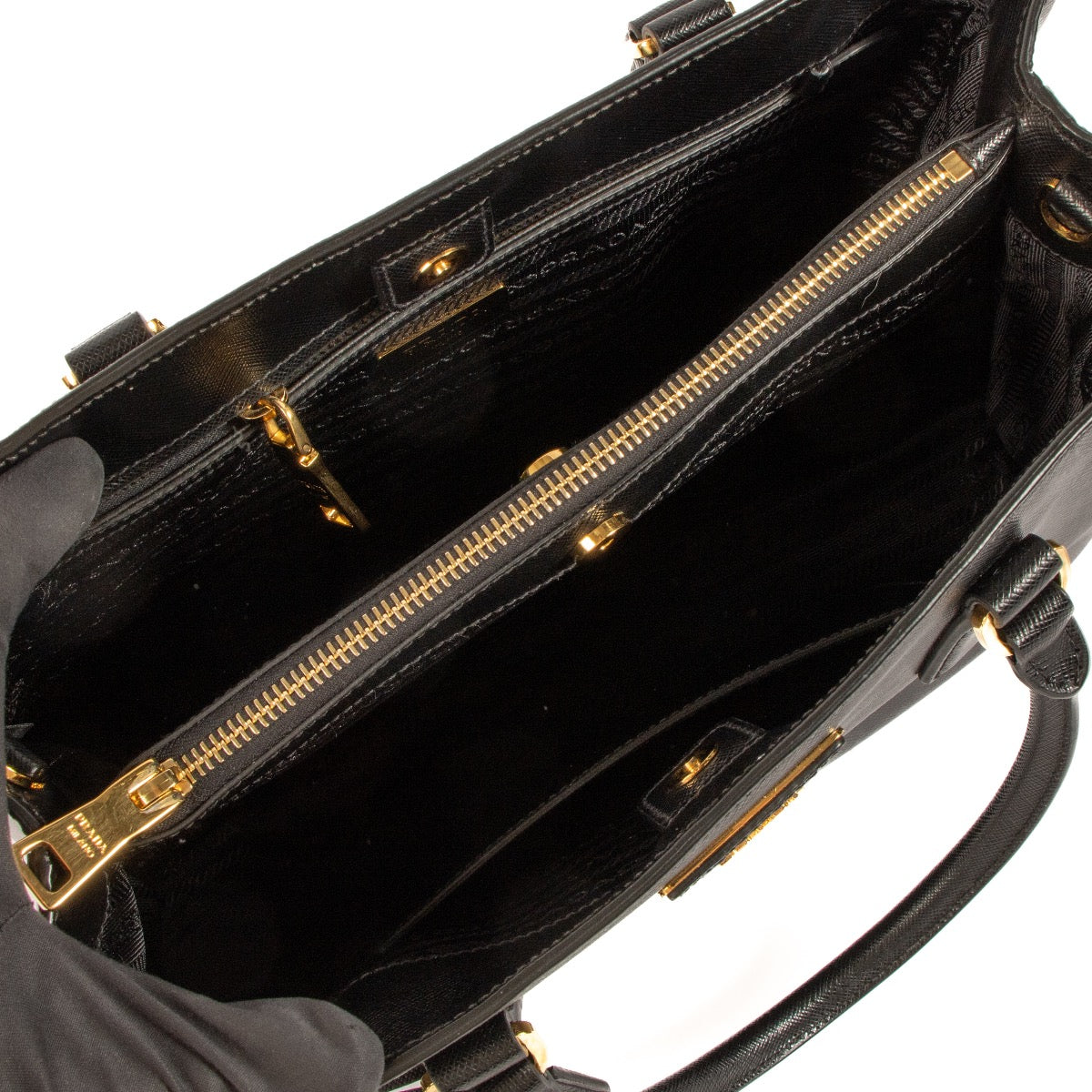 shop 100% authentic second hand Prada Black Saffiano Lux Tote Bag on Labellov.com