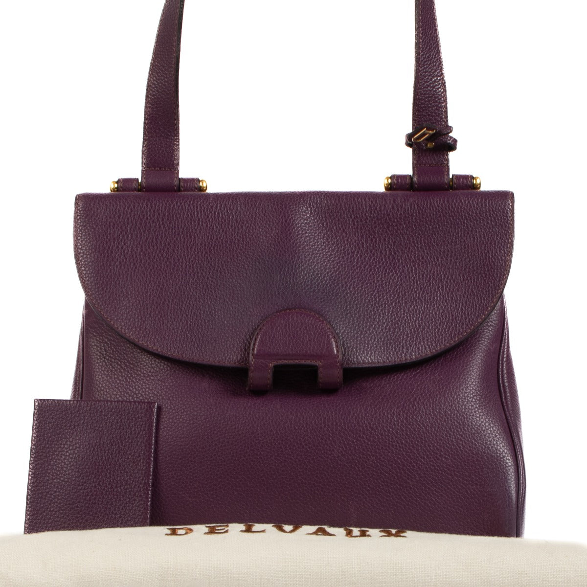 Delvaux Purple Leather Chablis Crossbody Bag