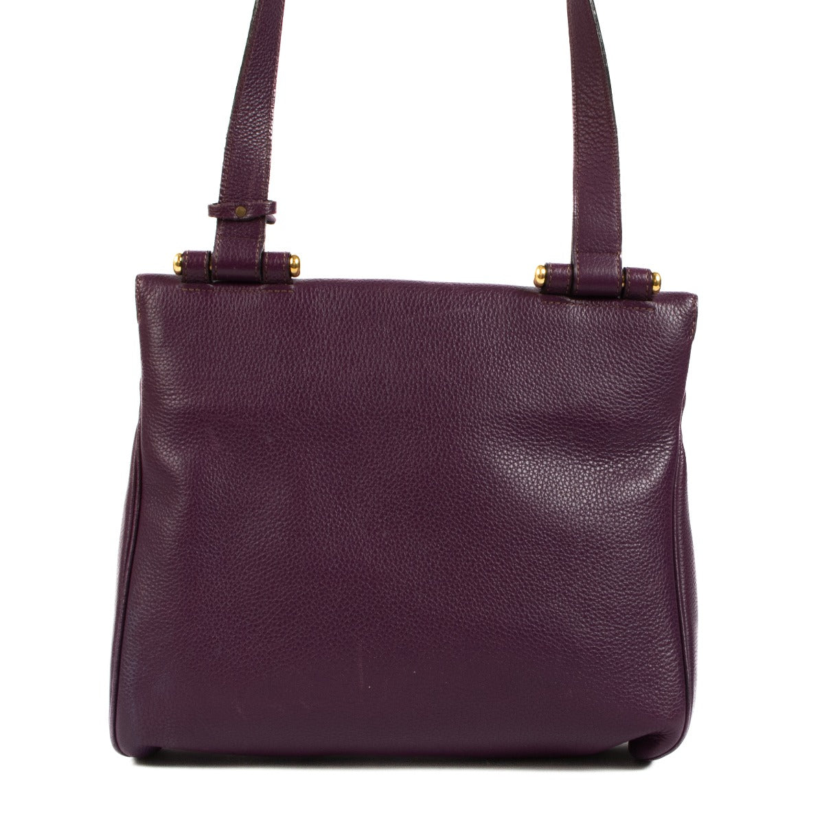 Sac bandoulière Delvaux Impromptu en cuir violet
