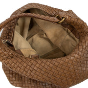 Shop safe online Bottega Veneta Brown Intrecciato Nappa Shoulder Bag. koop veilig online tegen de beste prijs.