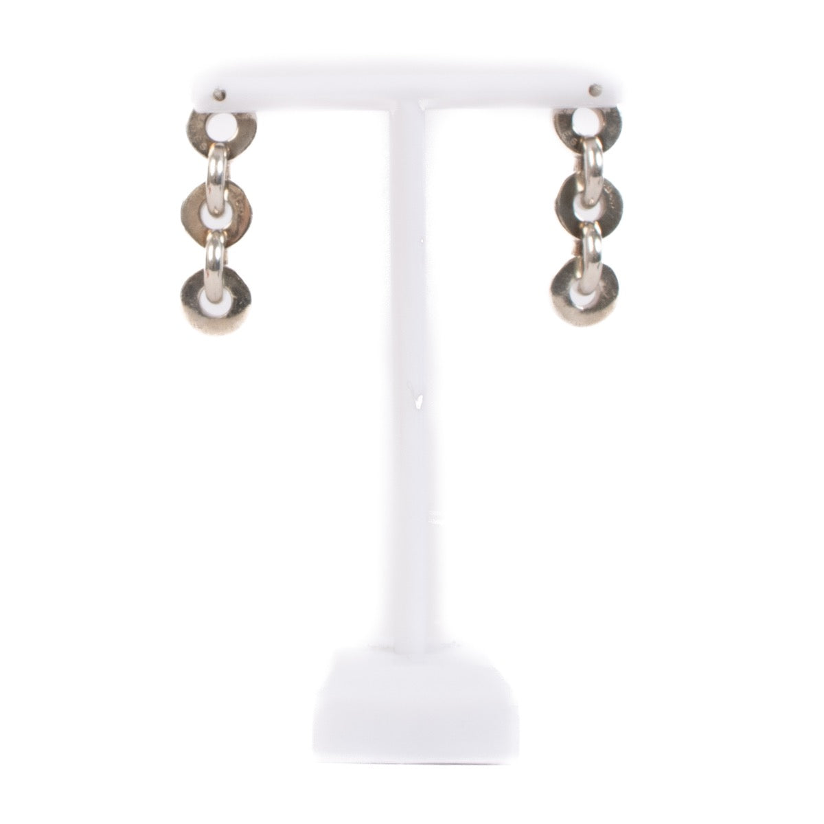shop 100% authentic second hand Hermès Silver Vaulting Earrings on Labellov.com