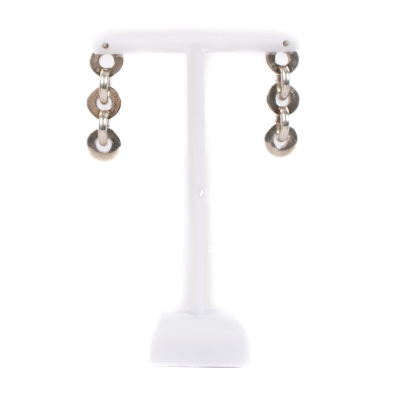 shop 100% authentic second hand Hermès Silver Vaulting Earrings on Labellov.com