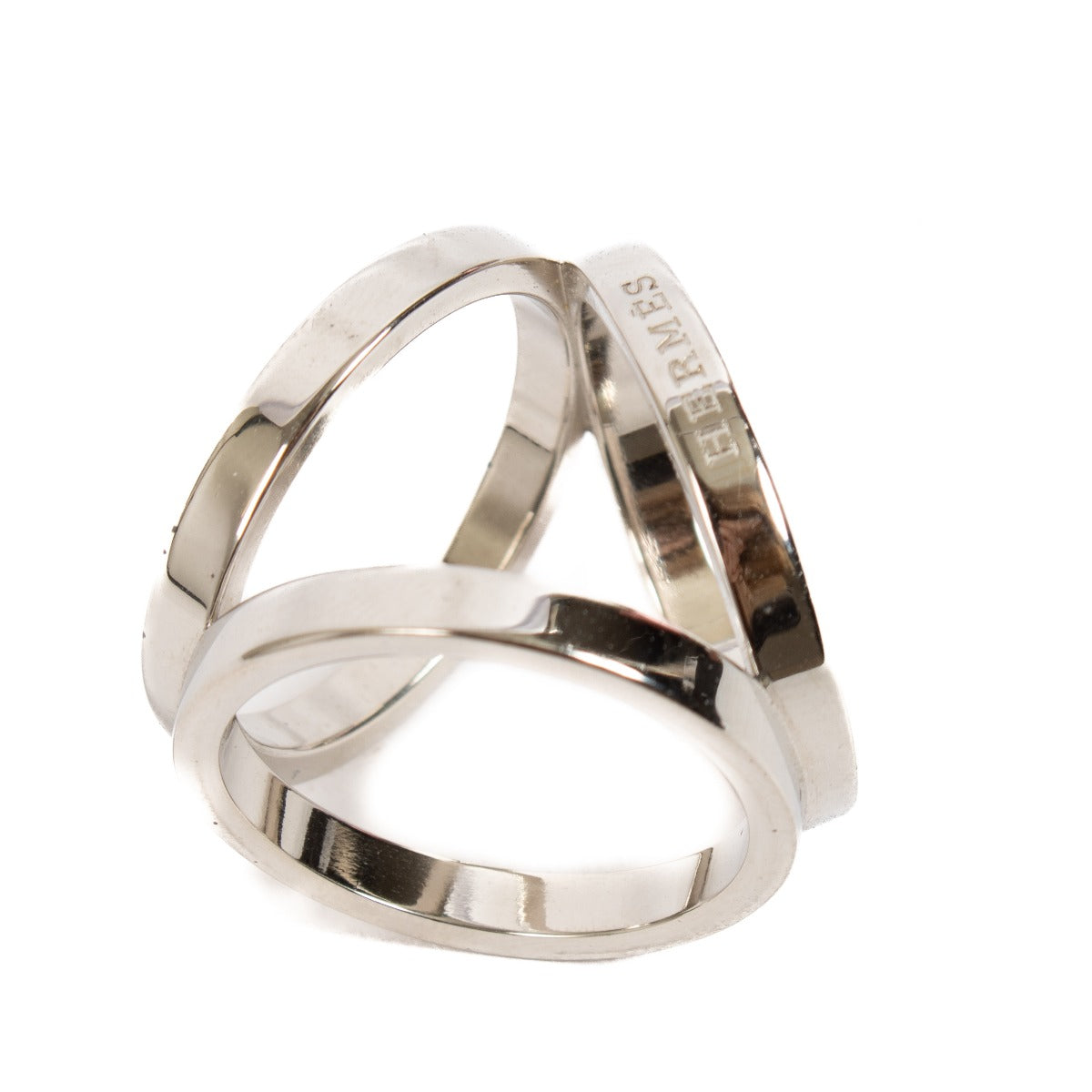 Buy 100% authentic Hermes Silver Scarf Ring on Labellov.com