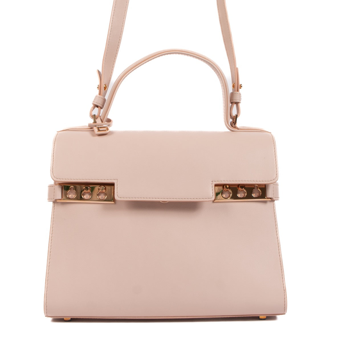 Shop 100% authentic second-hand Delvaux Nude Supple Calf Tempête MM Top Handle Bag on Labellov.com