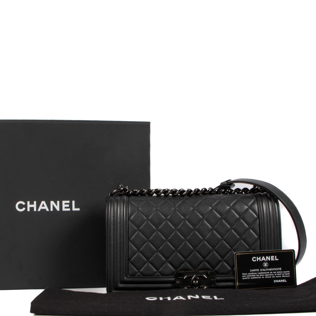 Chanel So Black Medium Boy Bag