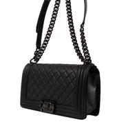 Shop second hand Chanel So Black Medium Boy Bag on www.labellov.com