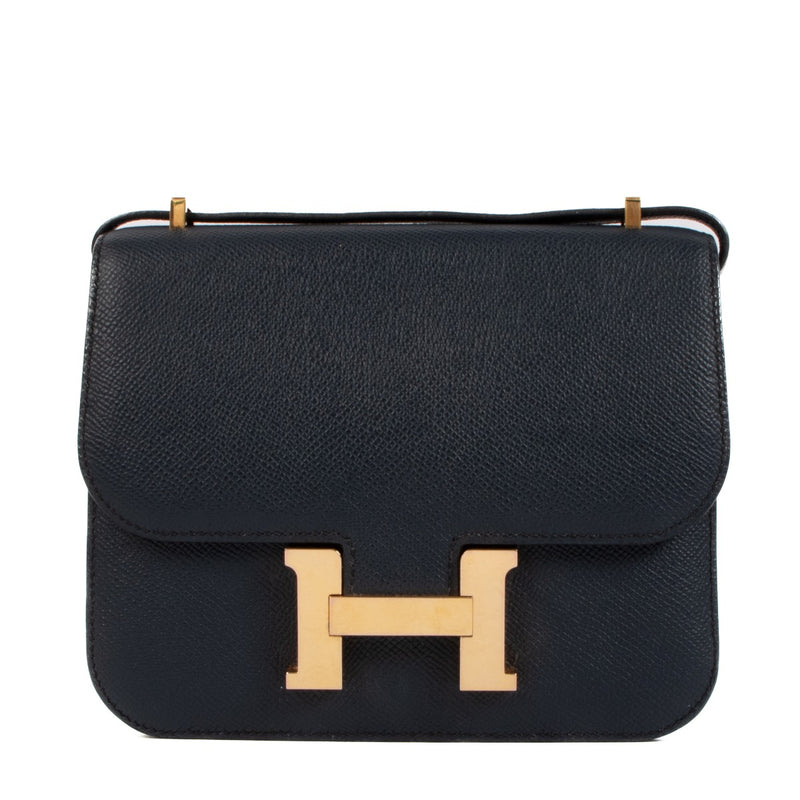 Hermès Constance Mini 18 Bleu Indigo Epsom