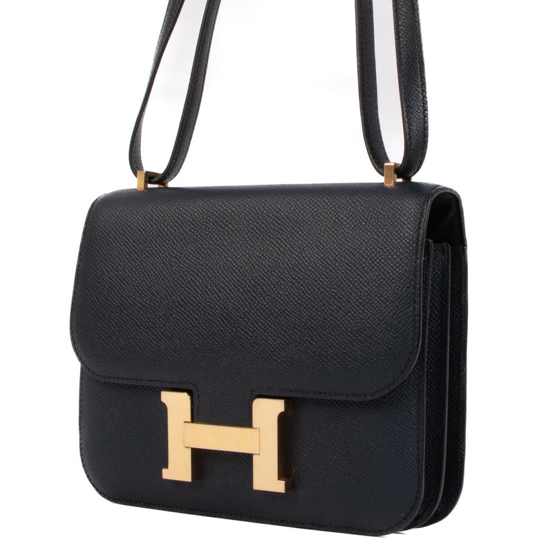 Hermès Constance 18 Mini Bleu Indigo Epsom