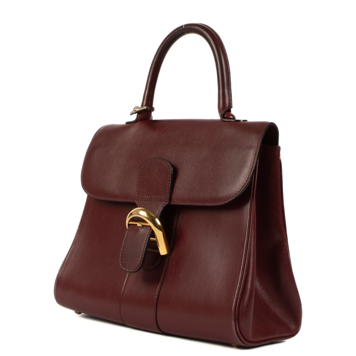 Shop safe online Delvaux Brillant MM Burgundy. koop veilig online tegen de beste prijs.