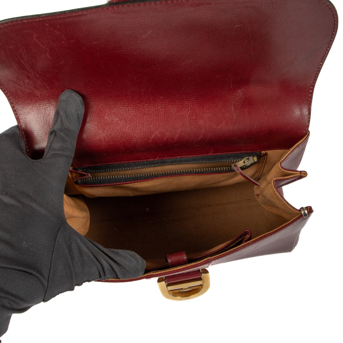 Shop safe online Delvaux Brillant MM Burgundy. koop veilig online tegen de beste prijs.