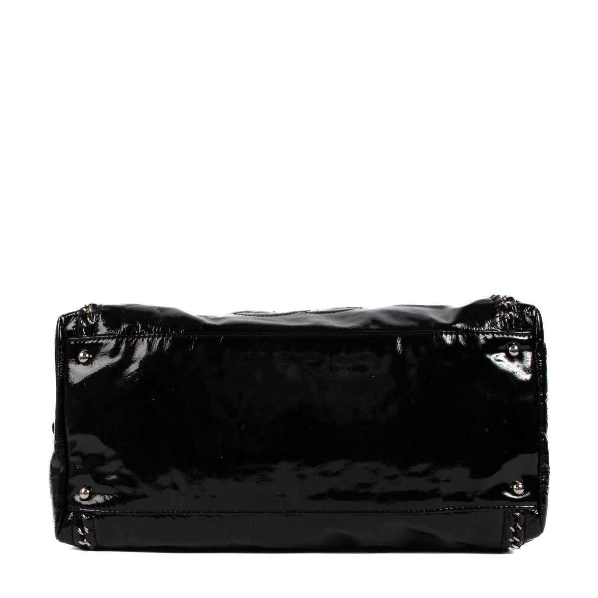 shop 100% authentic second hand Chanel Black Patent Leather Bowler Bag on Labellov.com