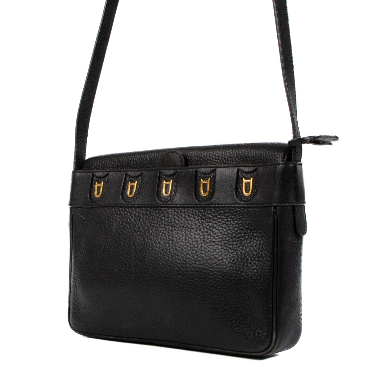 shop 100% authentic second hand Delvaux Black Leather Crossbody Bag on Labellov.com