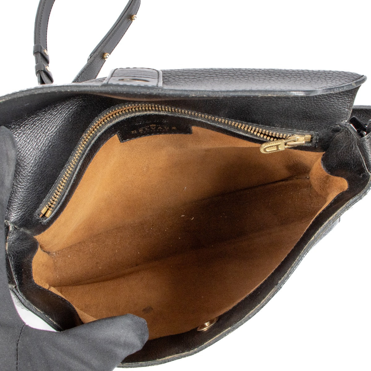 shop 100% authentic second hand Delvaux Black Leather Crossbody Bag on Labellov.com