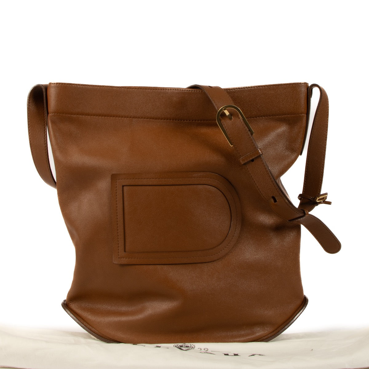 Shop 100% authentic second-hand Delvaux Brown Pin Shoulder Bag on Labellov.com