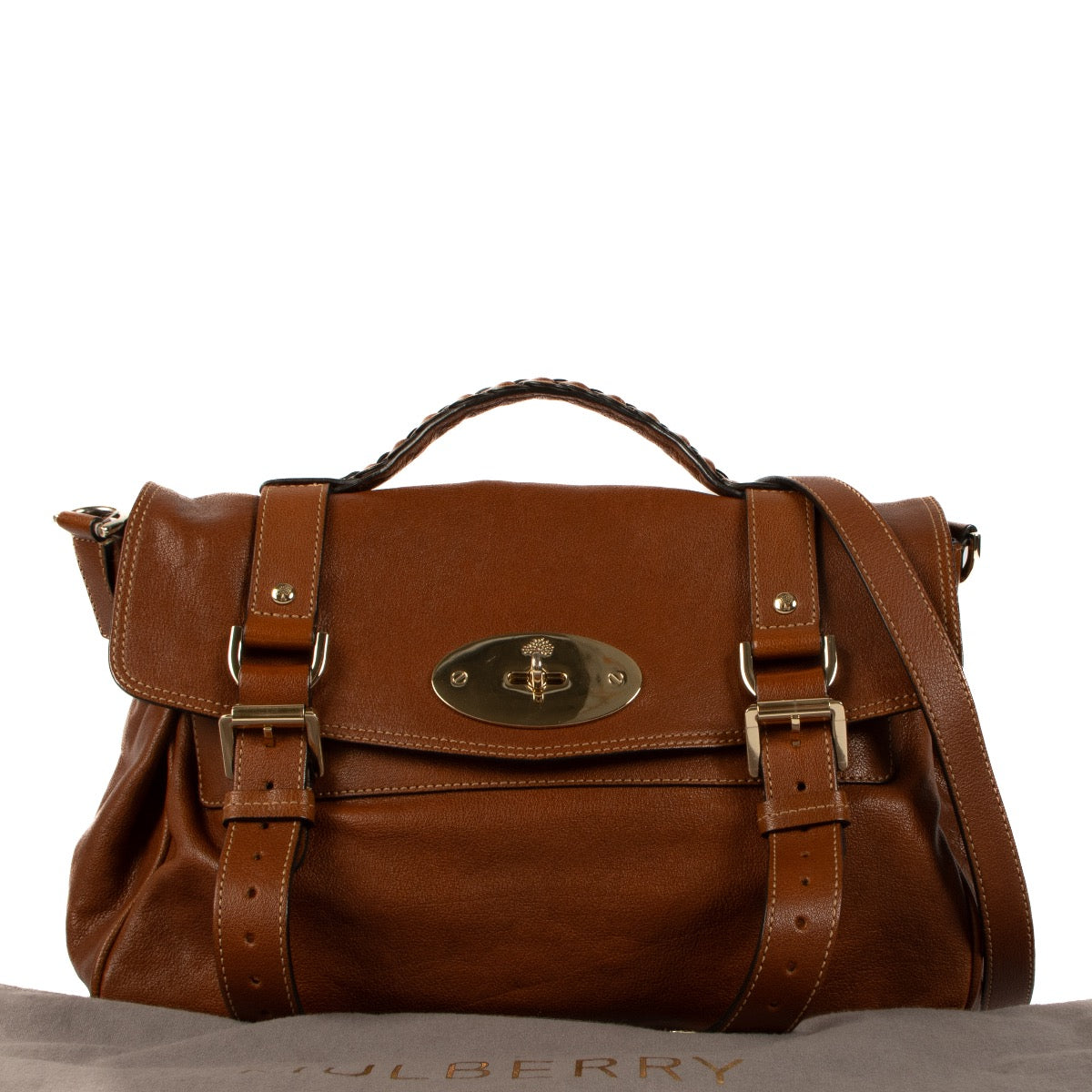 Shop 100% authentic second-hand Mulberry Chestnut Alexa Satchel Bag on Labellov.com