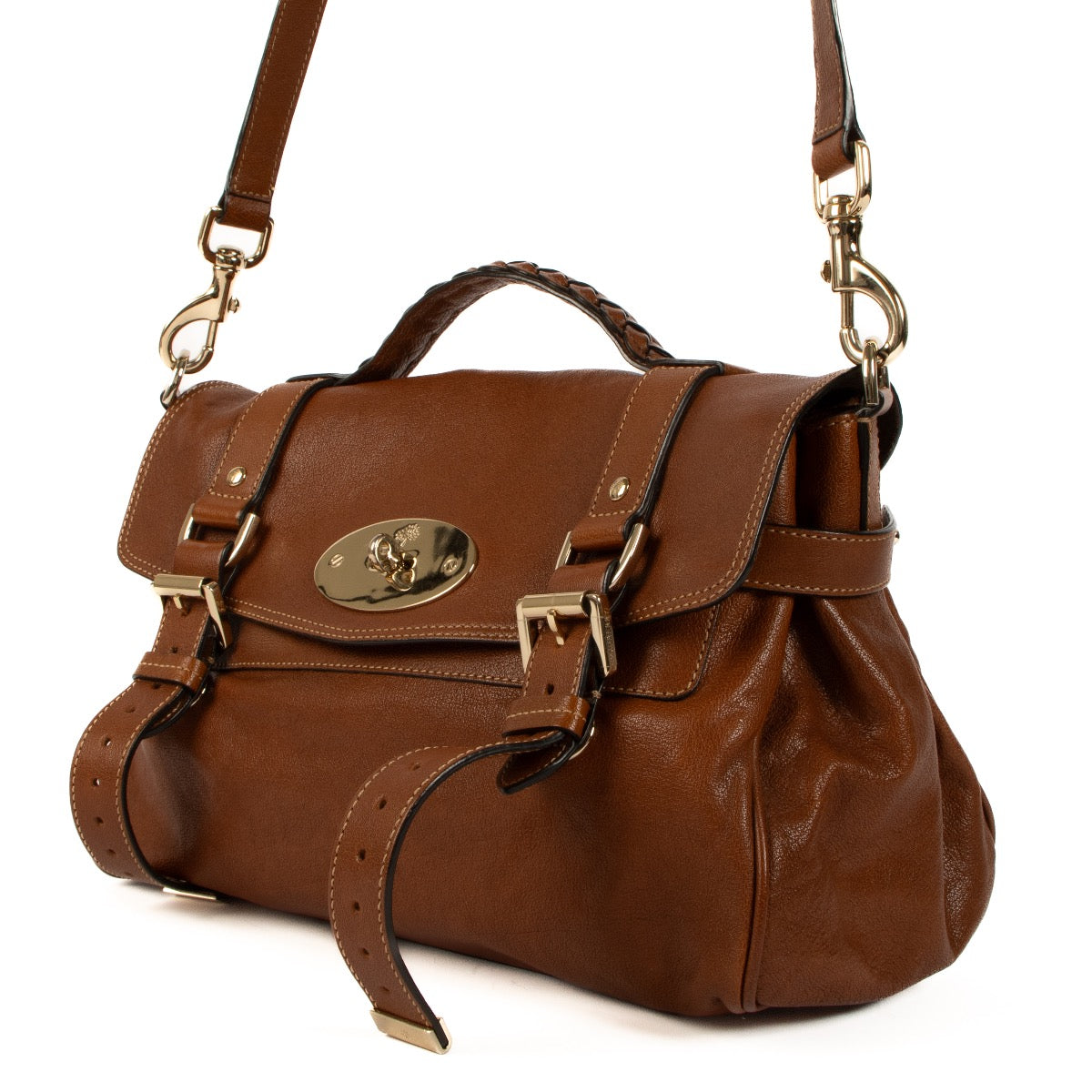Shop 100% authentic second-hand Mulberry Chestnut Alexa Satchel Bag on Labellov.com