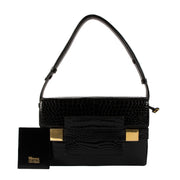 Delvaux Black Crocodile Vintage Madame Bag
