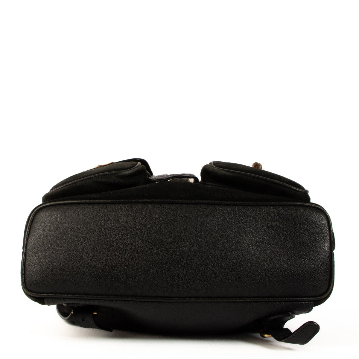 Shop 100% authentic second-hand Gucci Black Suede Bamboo Backpack on Labellov.com