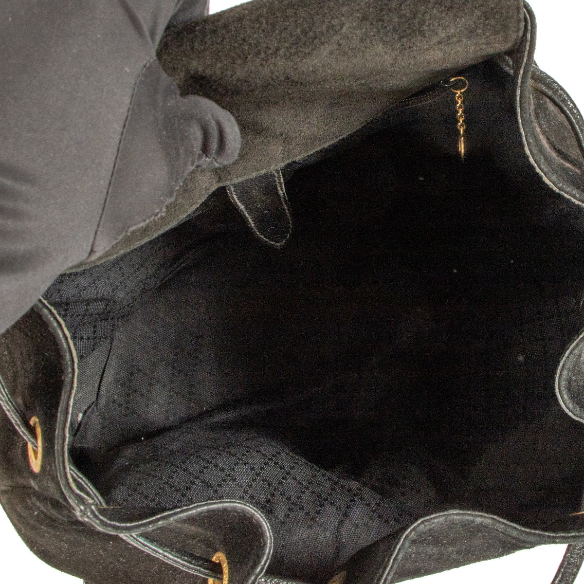Shop 100% authentic second-hand Gucci Black Suede Bamboo Backpack on Labellov.com