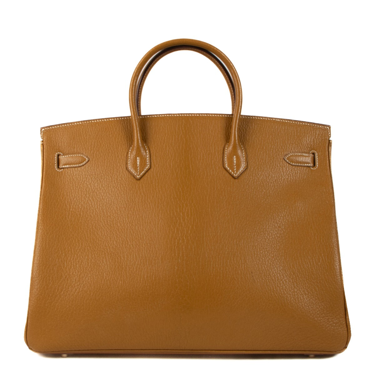 Authentic second hand vintage Hermès 2005 Birkin 40 Caramel Chèvre de Coromandel on www.labellov.com