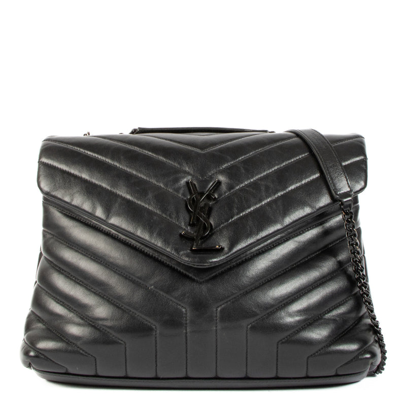 Saint Laurent So Black Matelasse Medium LouLou Bag
