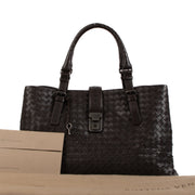 Shop 100% authentic second-life Bottega Veneta Brown Roma Top Handle Bag on Labellov.com