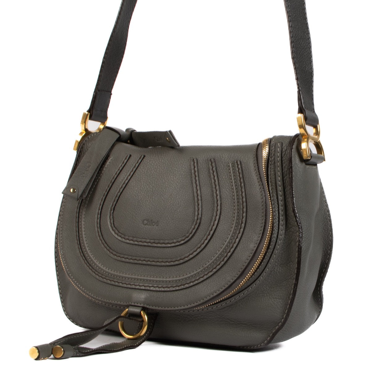 Shop 100% authentic second-hand Chloé Blue Marcie Crossbody on Labellov.com