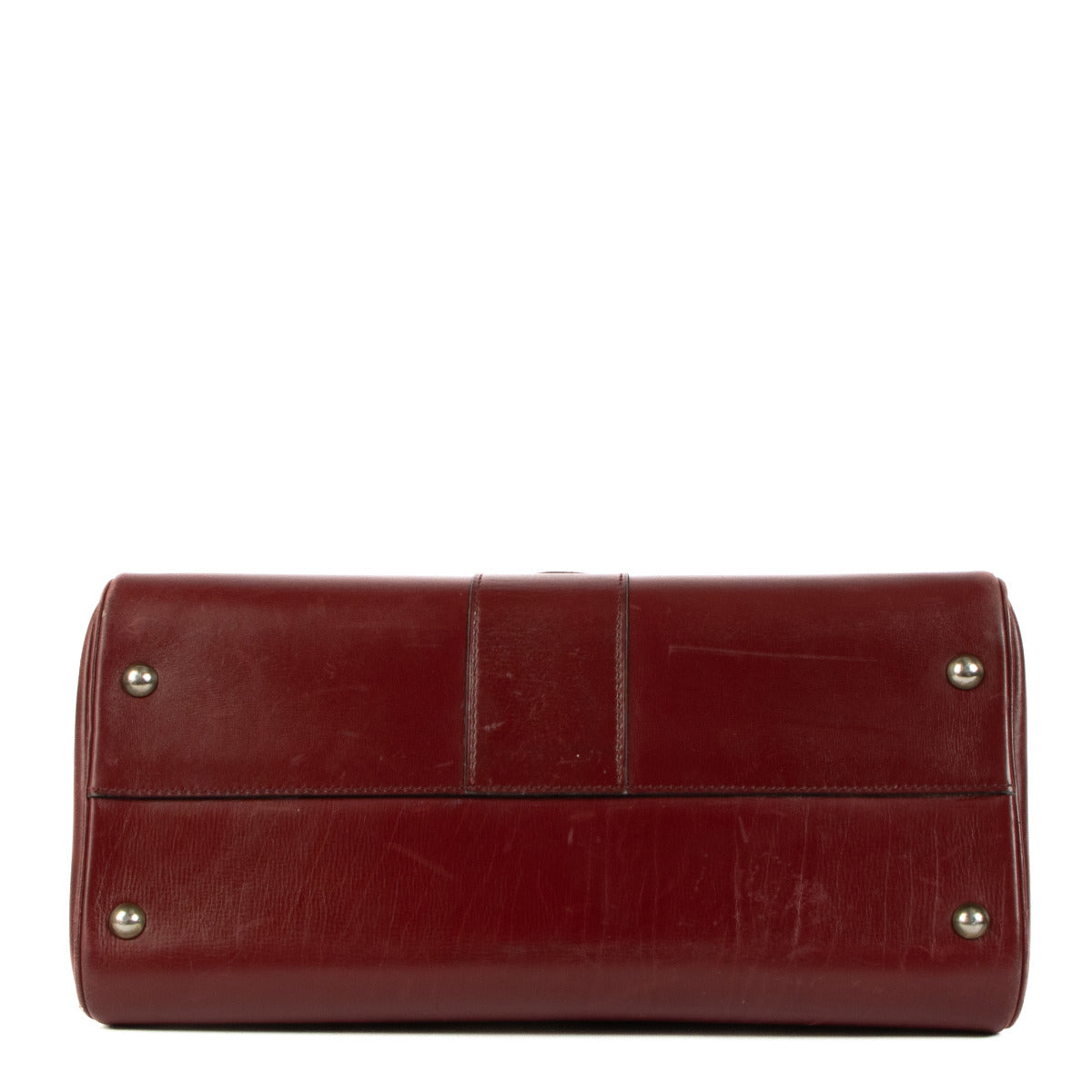 Shop safe online Delvaux Burgundy Box Calf Leather Brillant MM Top Handle. koop veilig online tegen de beste prijs.
