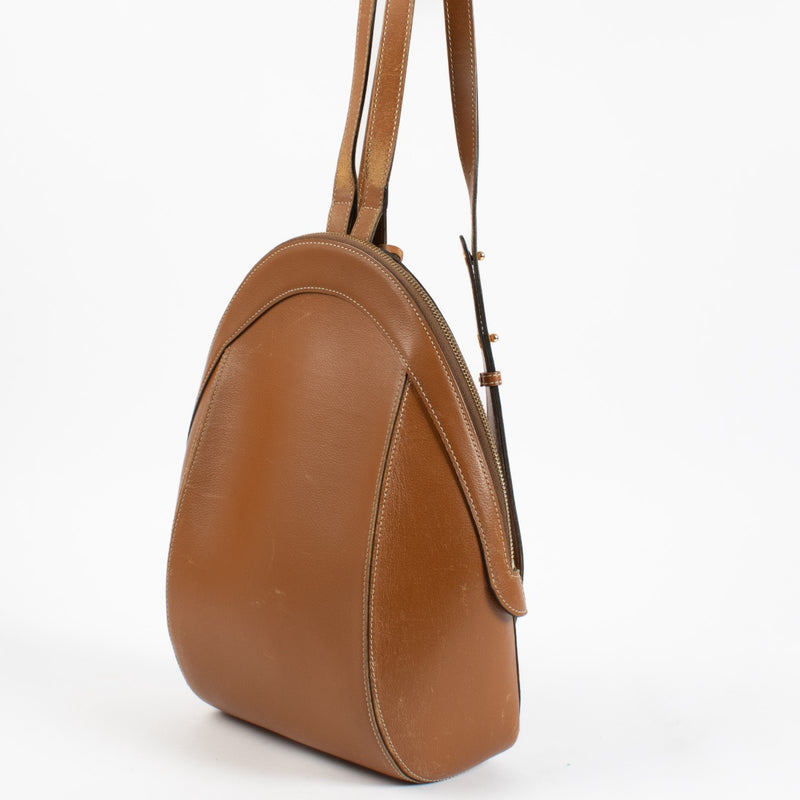 Delvaux Cognac Ametie Backpack