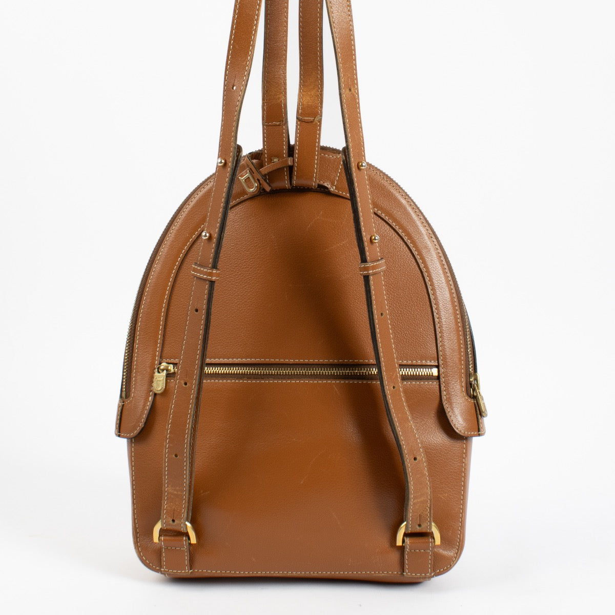 Delvaux Cognac Ametie Backpack