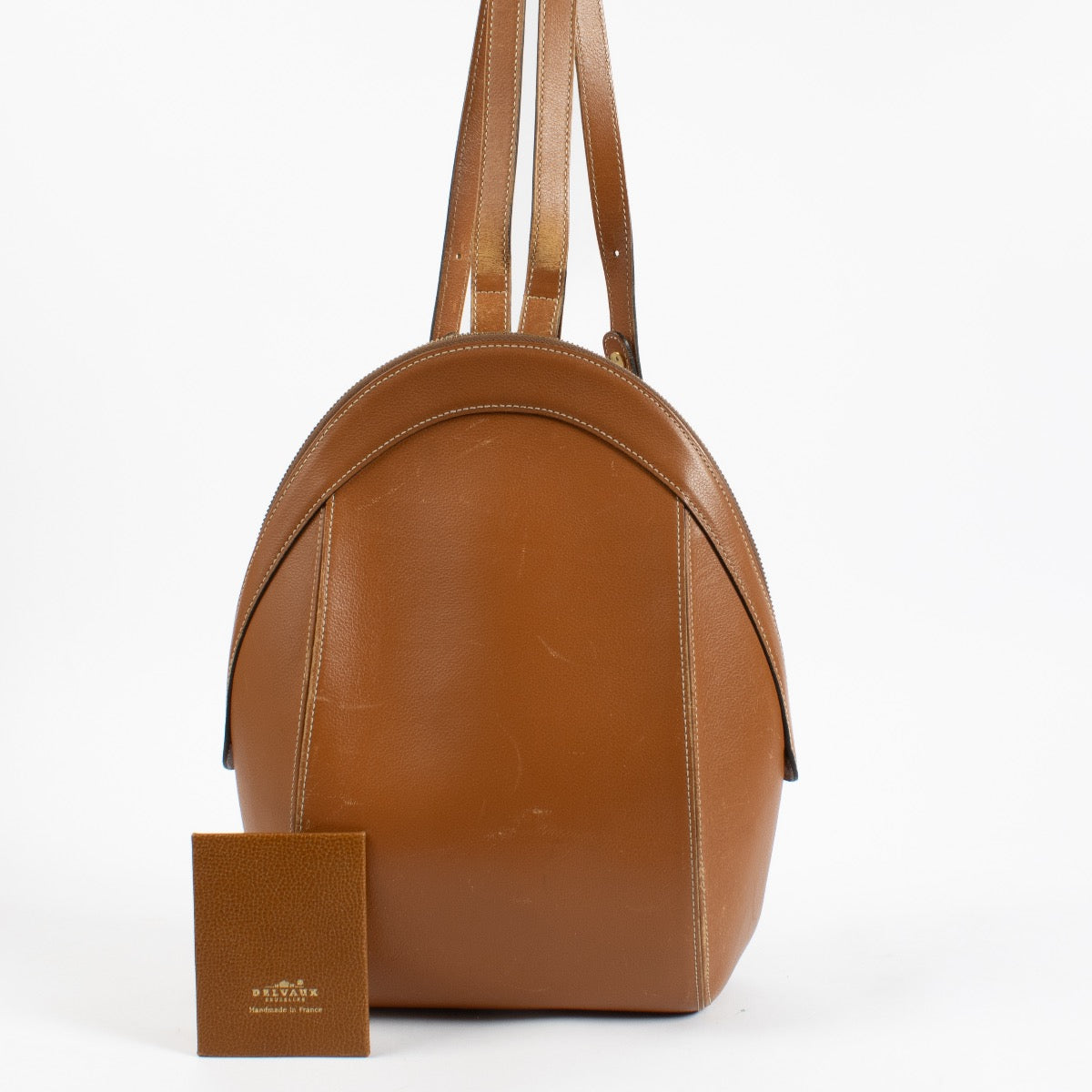 Delvaux Cognac Ametie Backpack